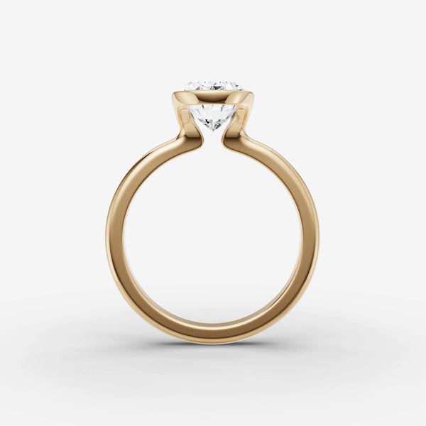 Demi Oval ring setting, view 2
