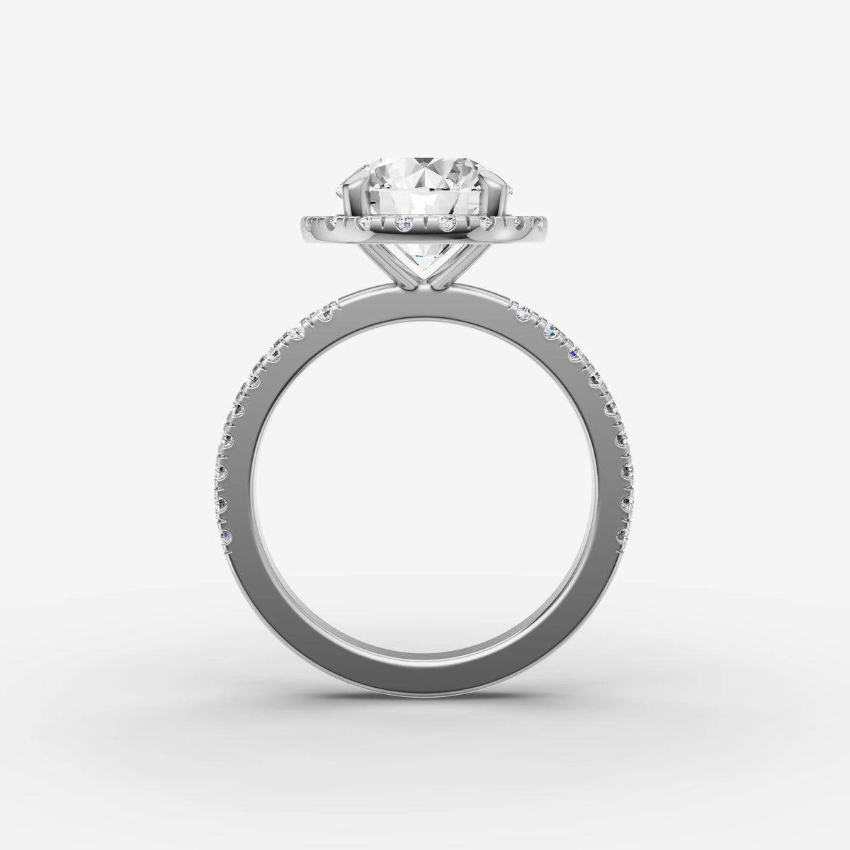 Aurore Etoile round diamond setting in gold, view 14