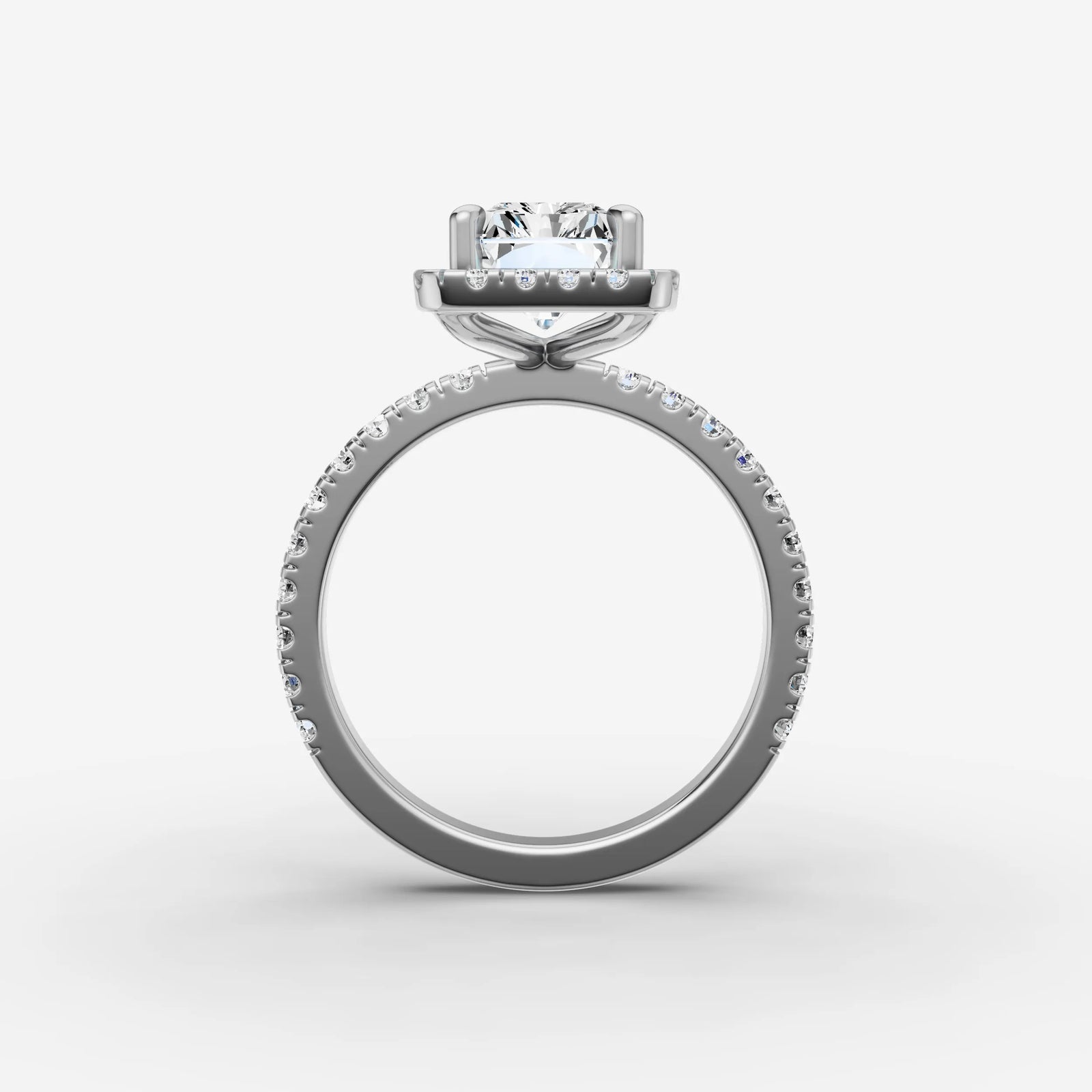 Aurore Etoile radiant diamond setting in gold, view 14