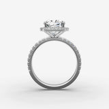 Aurore Etoile cushion diamond setting in gold, view 14