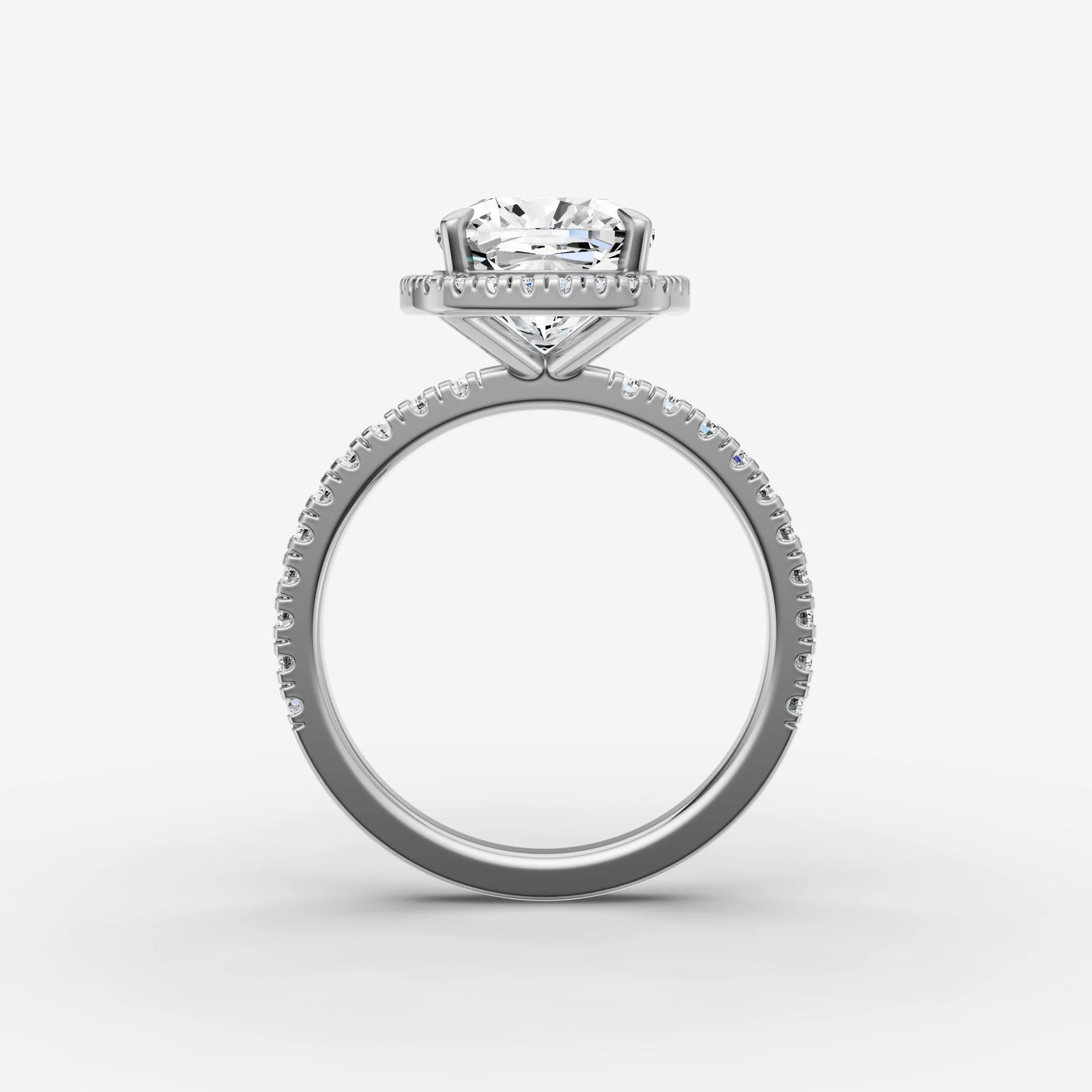 Aurore Etoile cushion diamond setting in gold, view 14