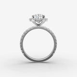 Aurore Etoile oval diamond setting in gold, view 14