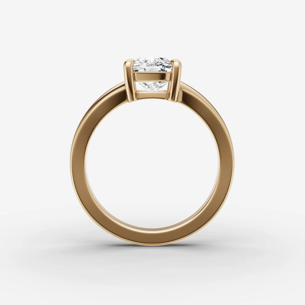 Riviere Cushion ring setting, view 2