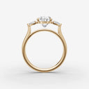 Trinite Oval ring setting, view 2