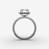 Aurore Etoile radiant diamond setting in gold, view 14