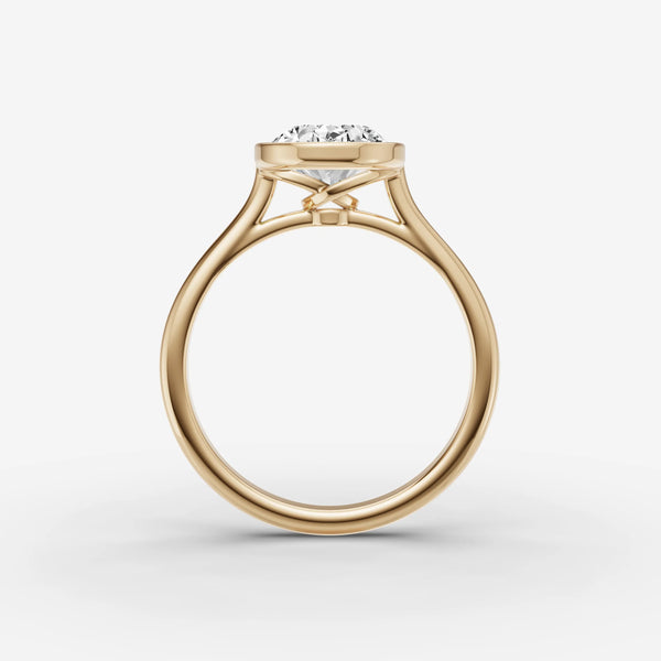 Sertir Oval ring setting, view 2