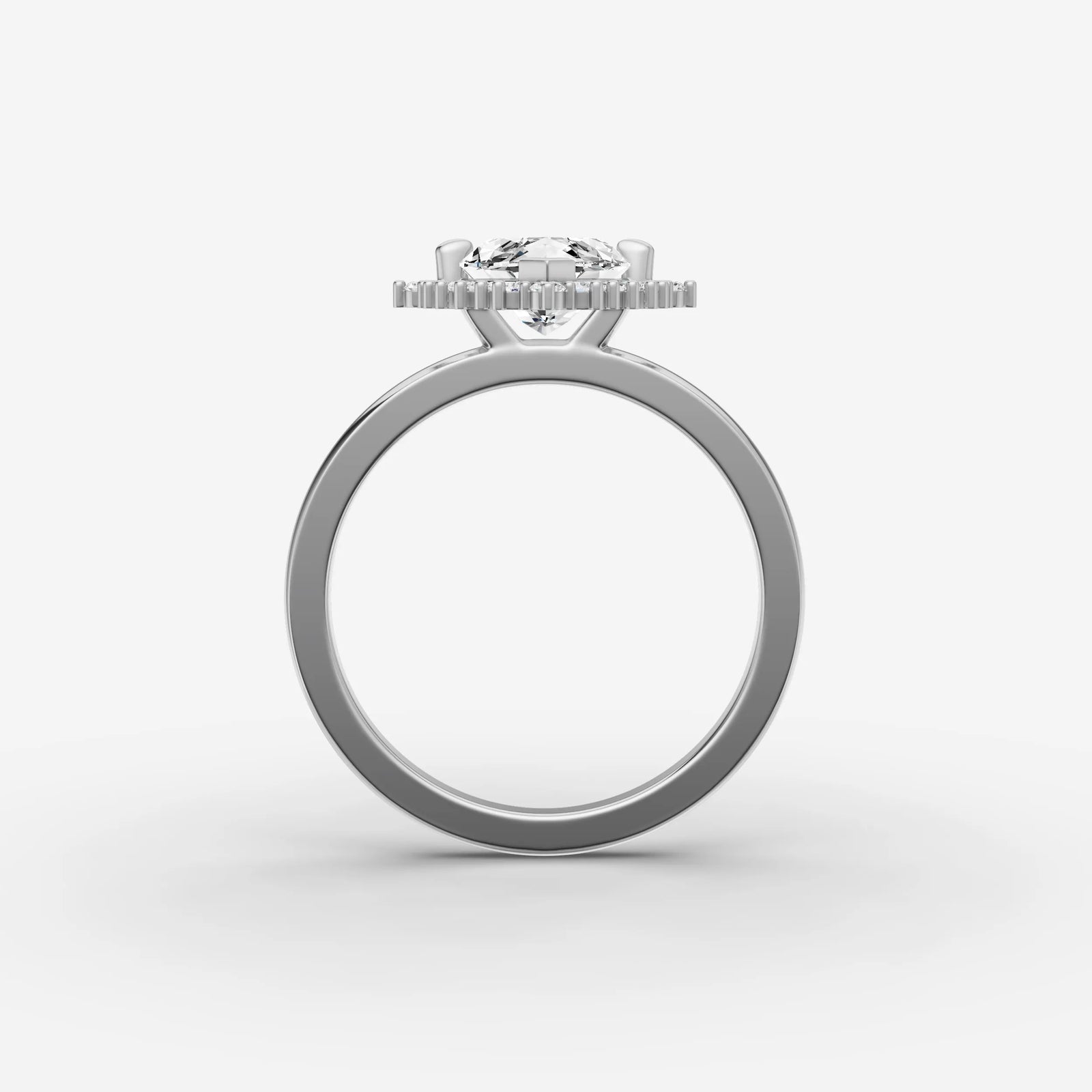 Aurore marquise diamond setting in gold, view 14