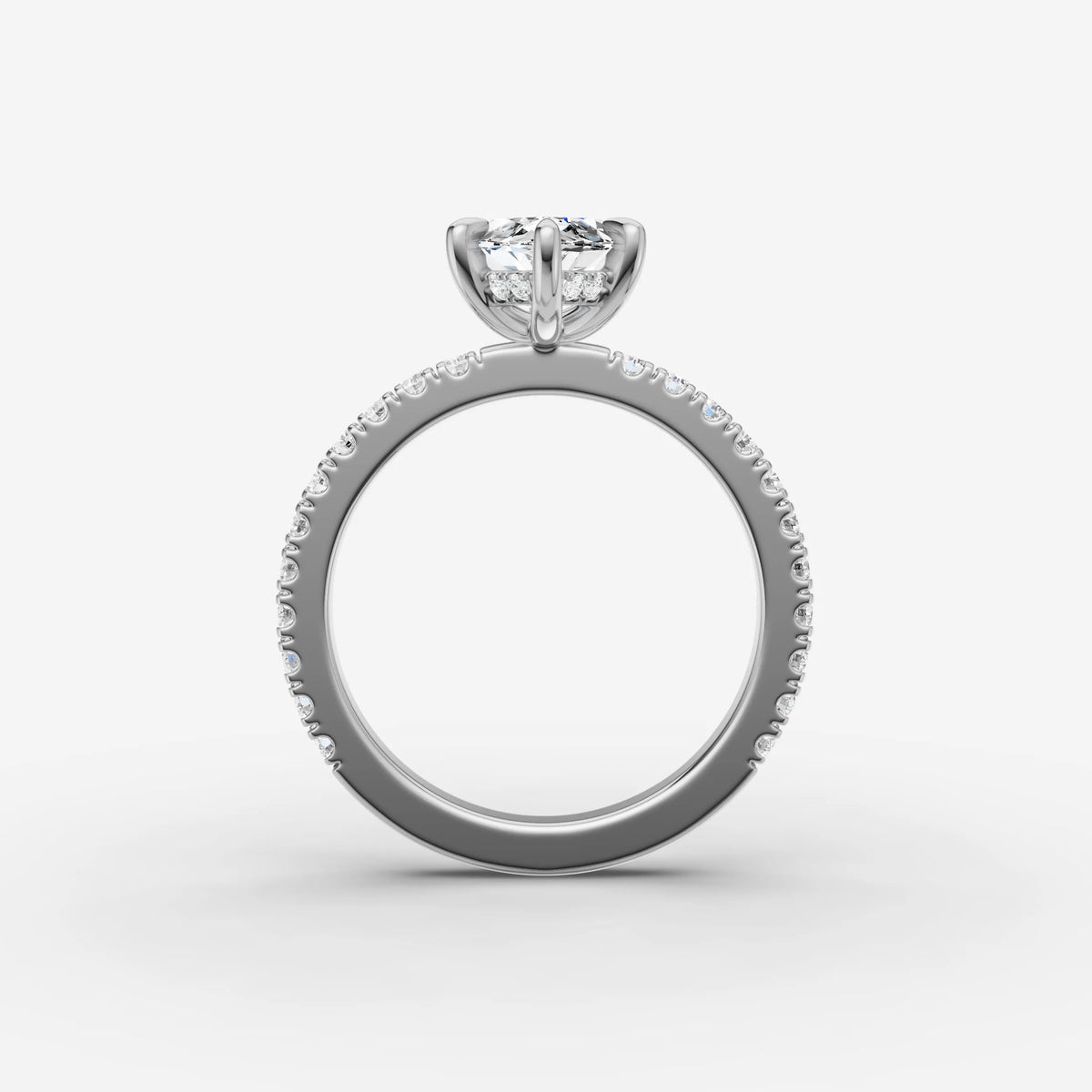 Mystere Etoile marquise diamond setting in gold, view 15