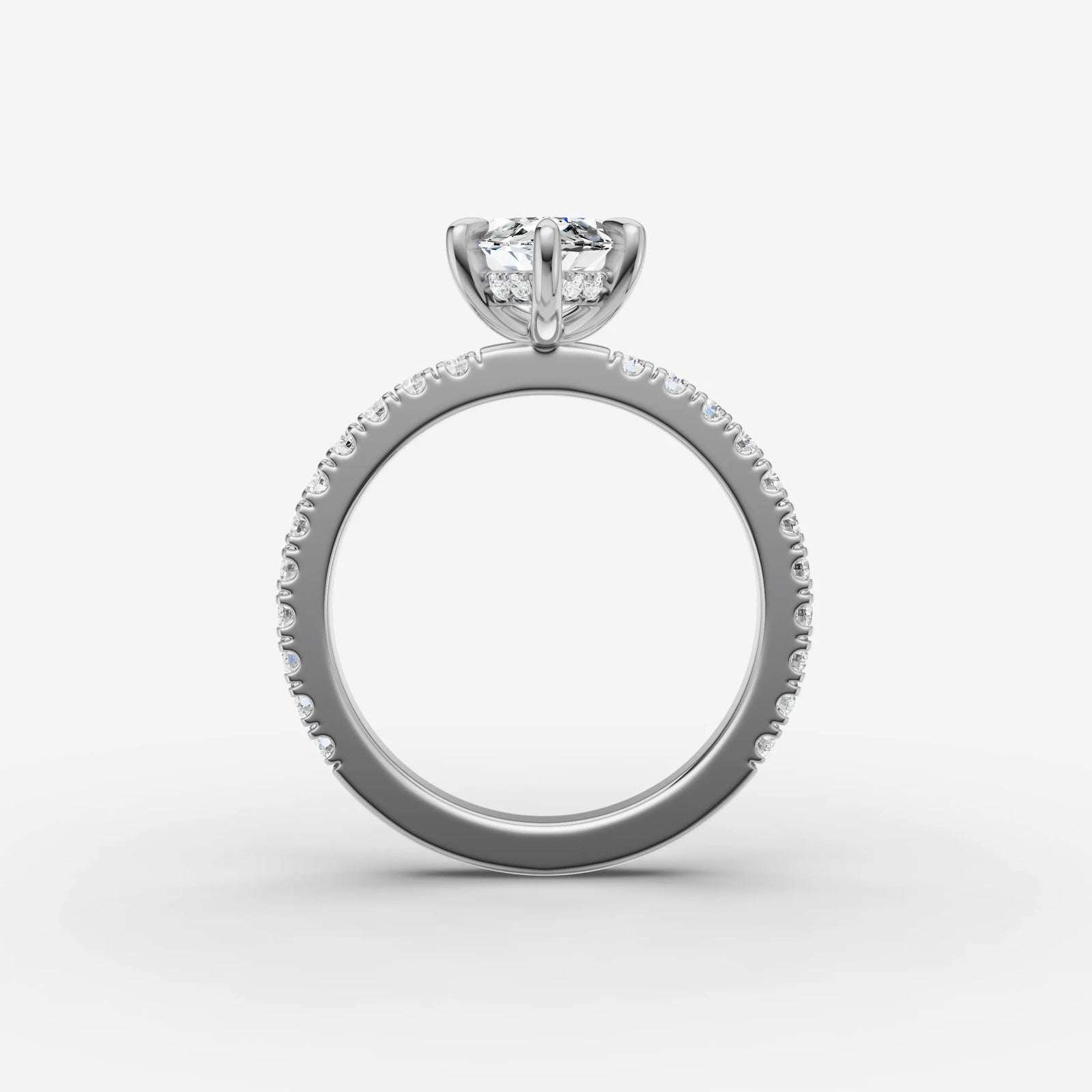 Mystere Etoile marquise diamond setting in gold, view 15