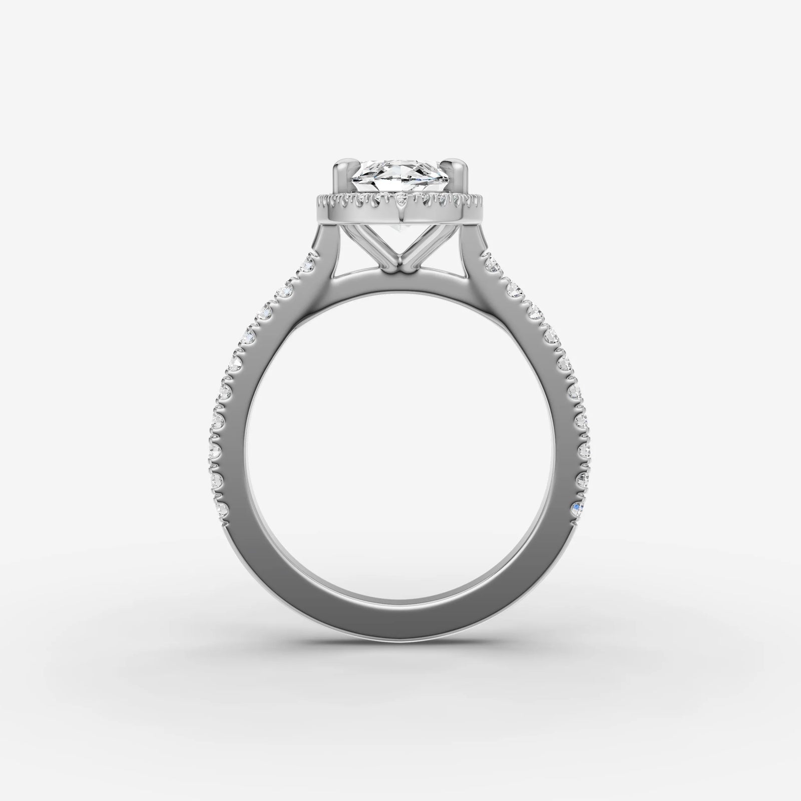Aurore Etoile marquise diamond setting in gold, view 14