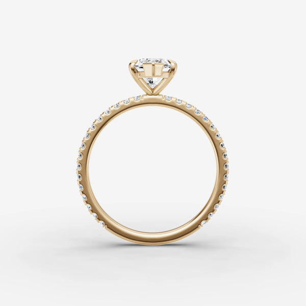 Etoile Marquise ring setting, view 2