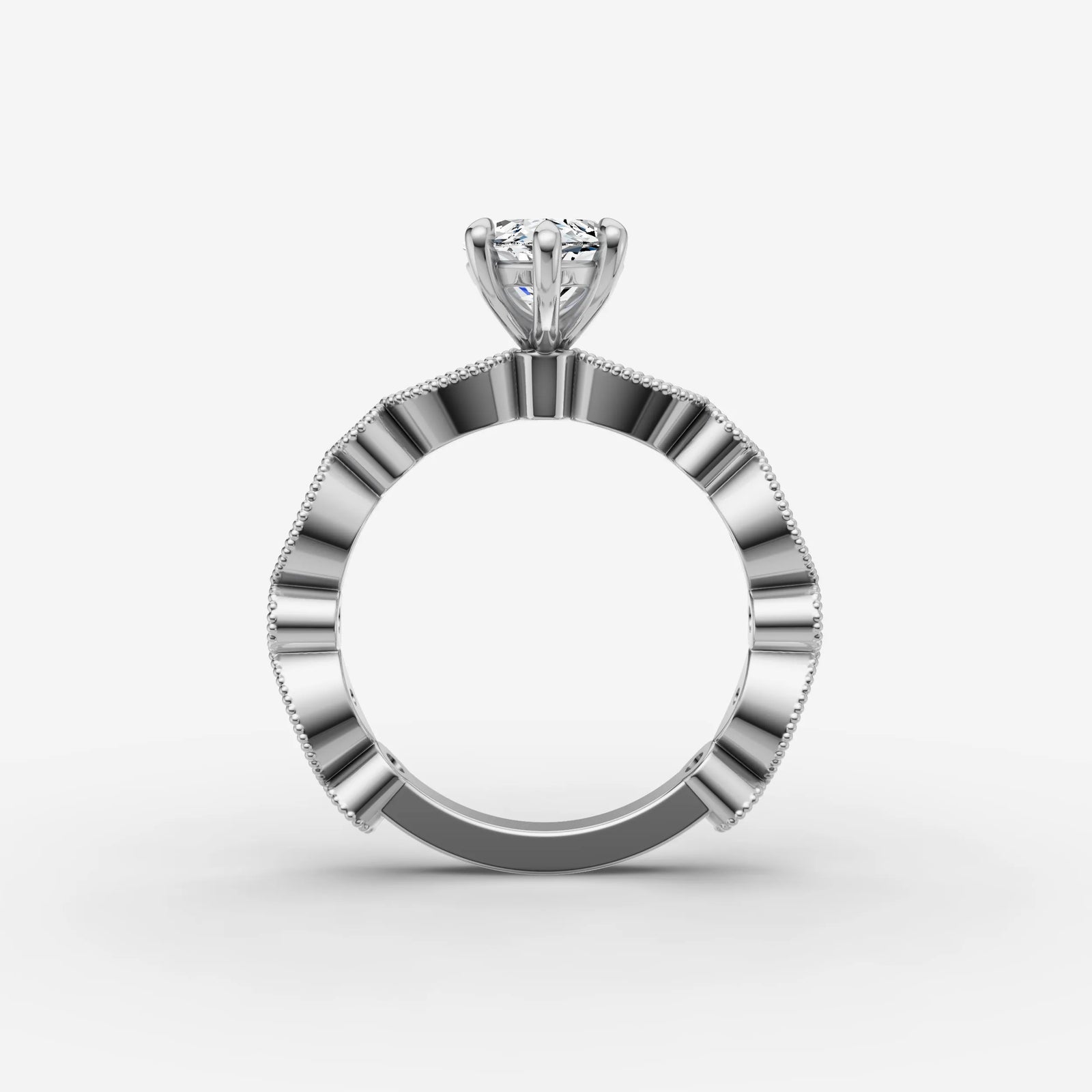 Heritage marquise diamond setting in gold, view 14