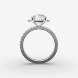 Aurore Etoile round diamond setting in gold, view 14