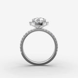 Aurore Etoile pear diamond setting in gold, view 14