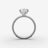 Etoile oval diamond setting in gold, view 14