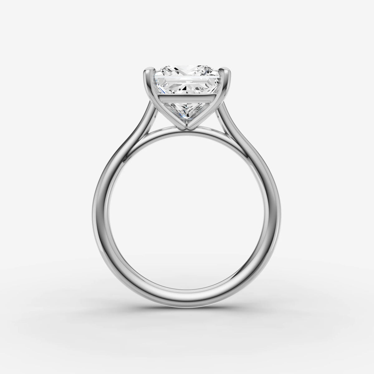 Cathedrale princess diamond setting in gold, view 15