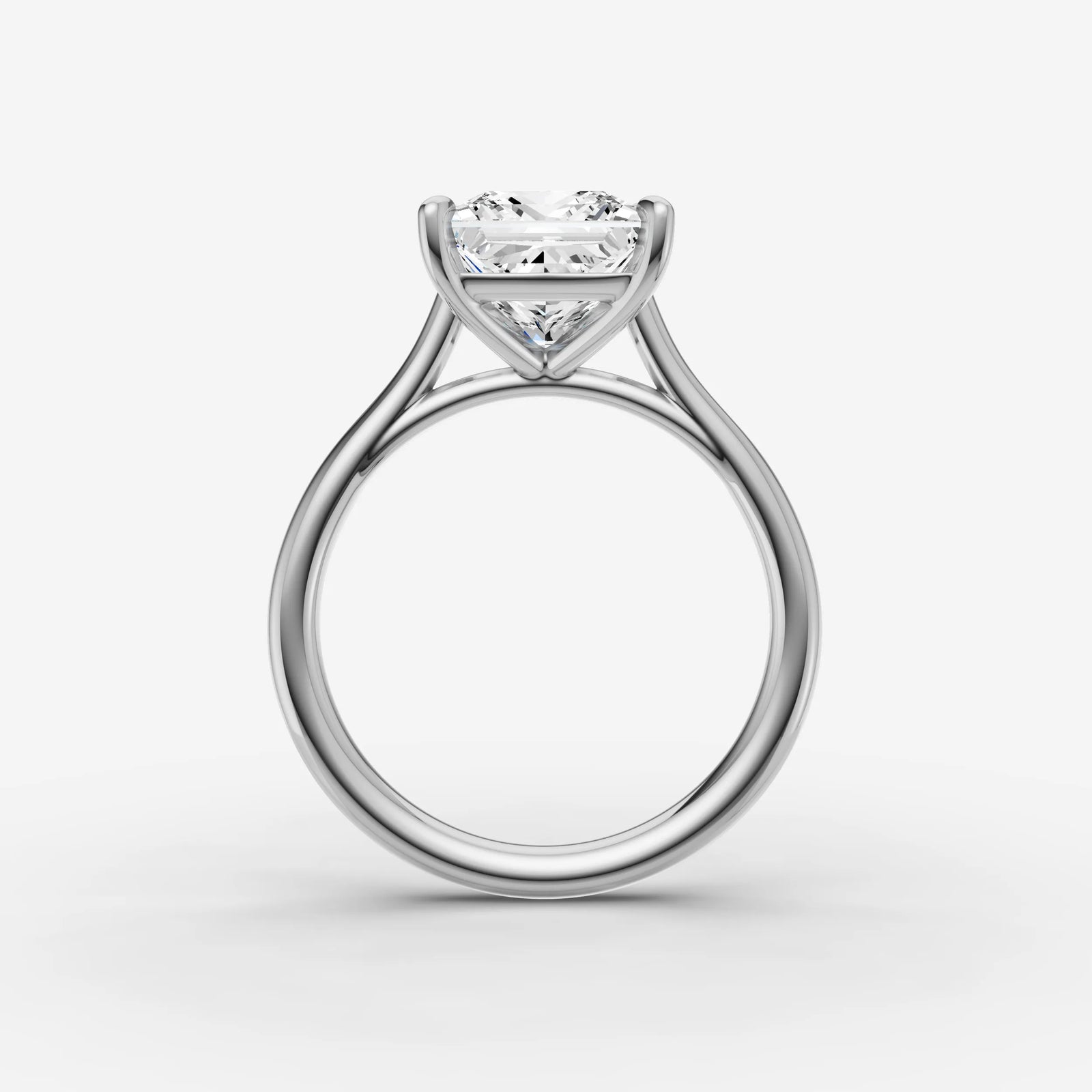 Cathedrale princess diamond setting in gold, view 15