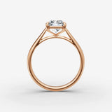 Cathedrale radiant diamond setting in gold, view 8