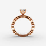 Heritage marquise diamond setting in gold, view 8