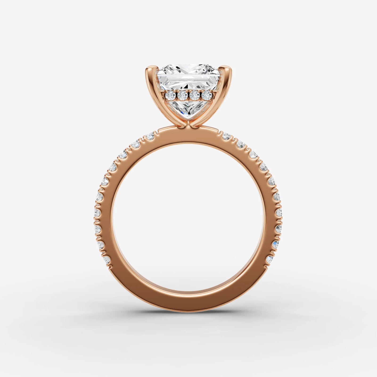 Hidden Halo & Pave - Princess
