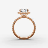Aurore Etoile cushion diamond setting in gold, view 8