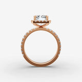 Aurore Etoile radiant diamond setting in gold, view 8