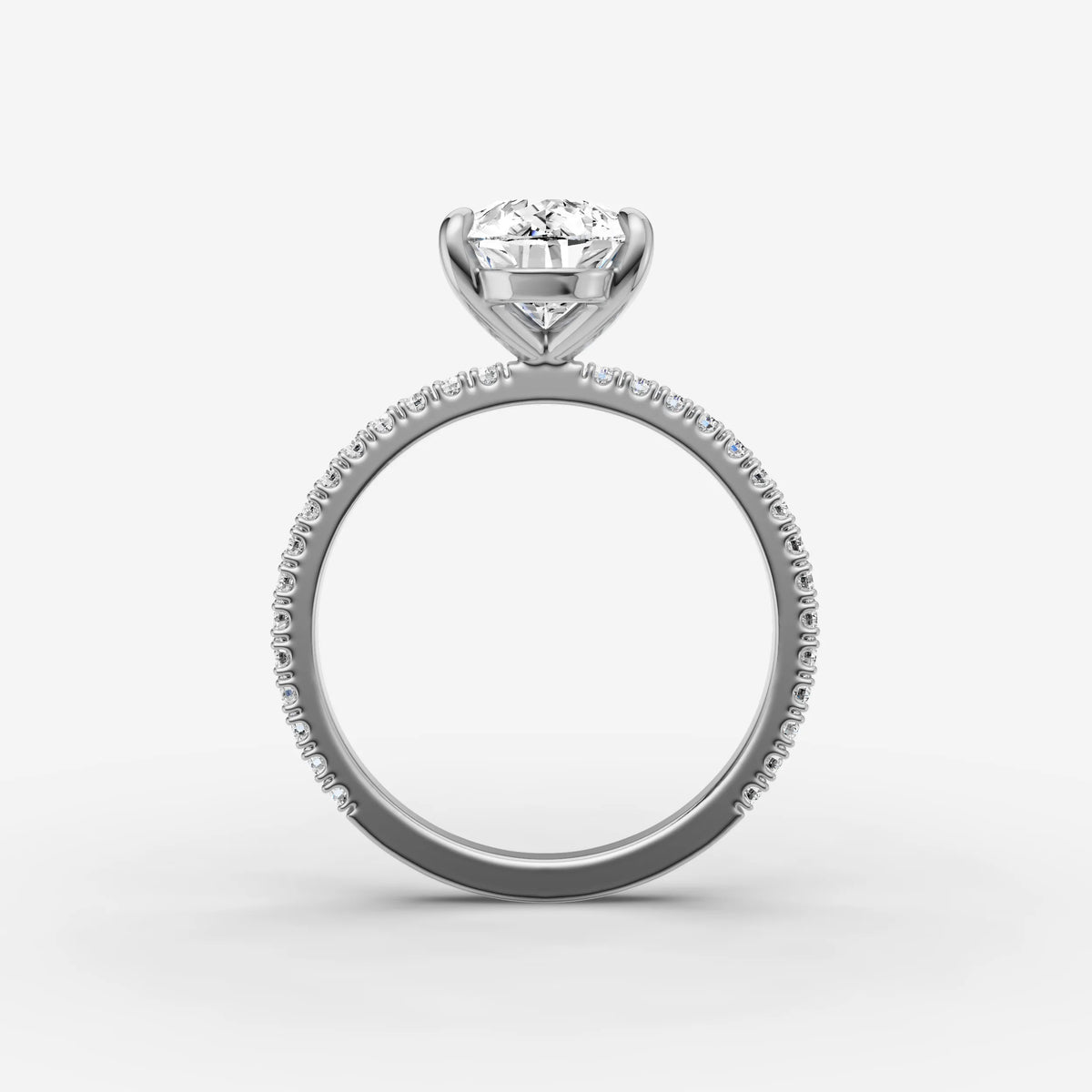 Etoile pear diamond setting in gold, view 14