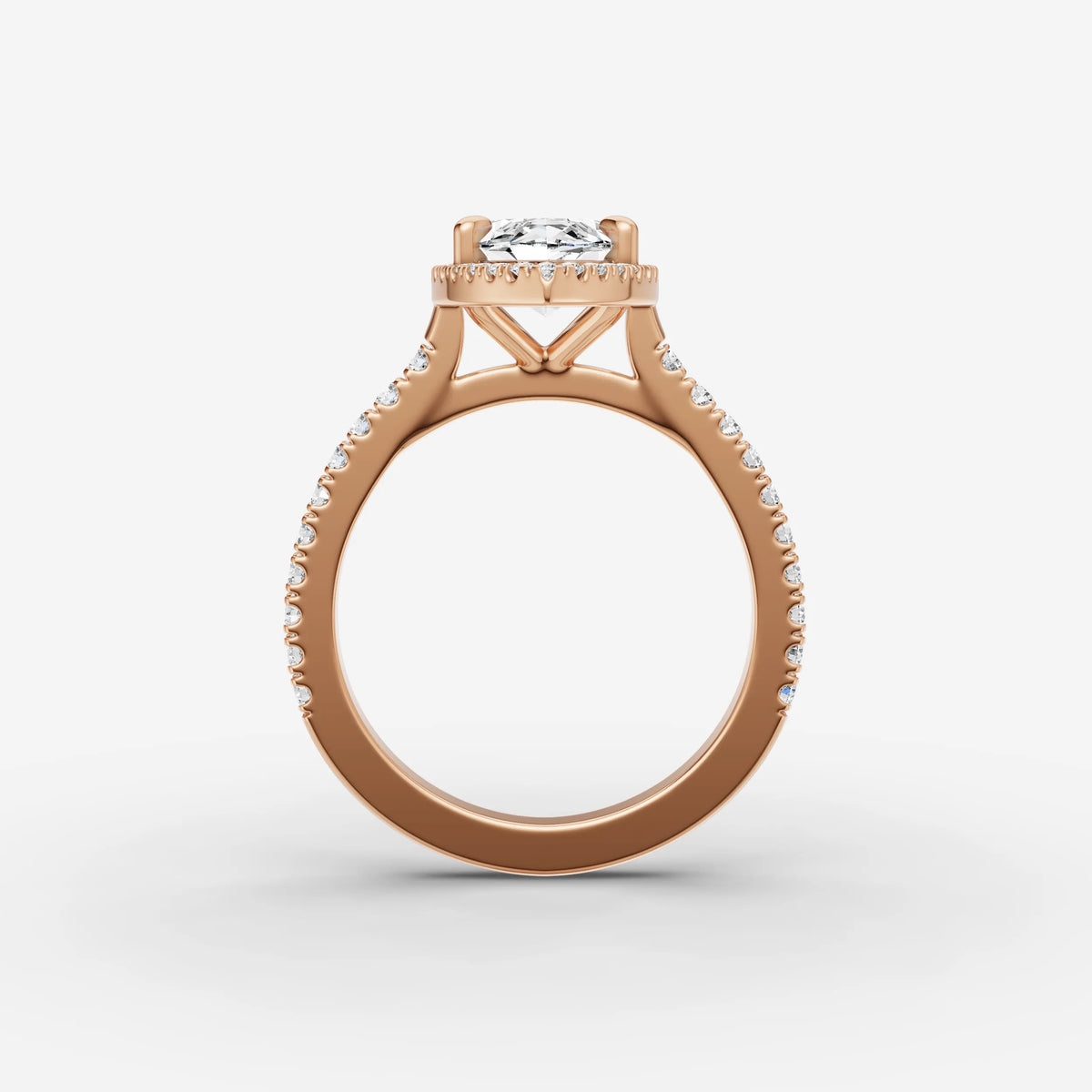 Aurore Etoile marquise diamond setting in gold, view 8