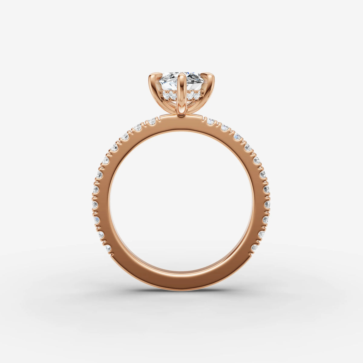 Mystere Etoile marquise diamond setting in gold, view 8