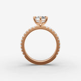 Mystere Etoile marquise diamond setting in gold, view 8