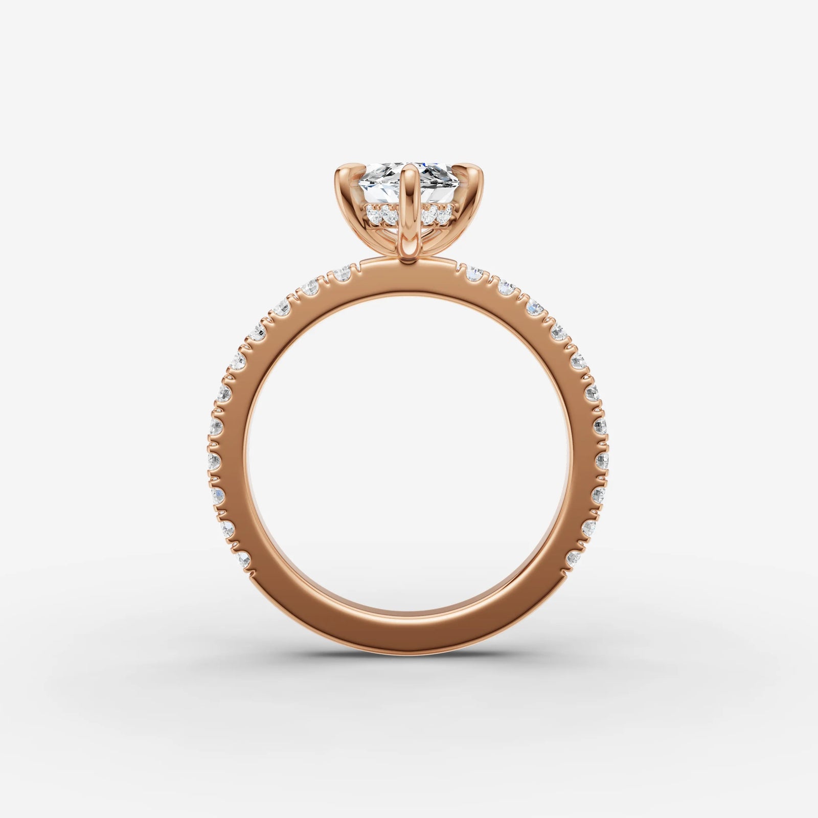 Mystere Etoile marquise diamond setting in gold, view 8