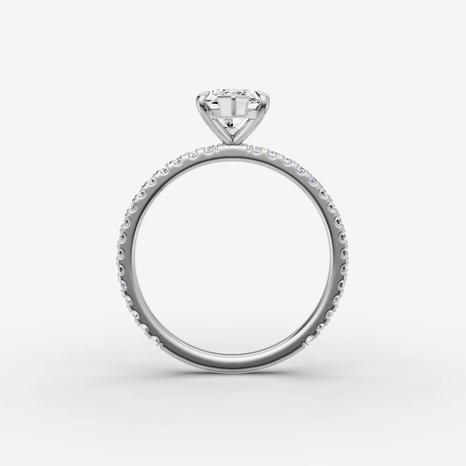 Etoile marquise diamond setting in gold, view 14