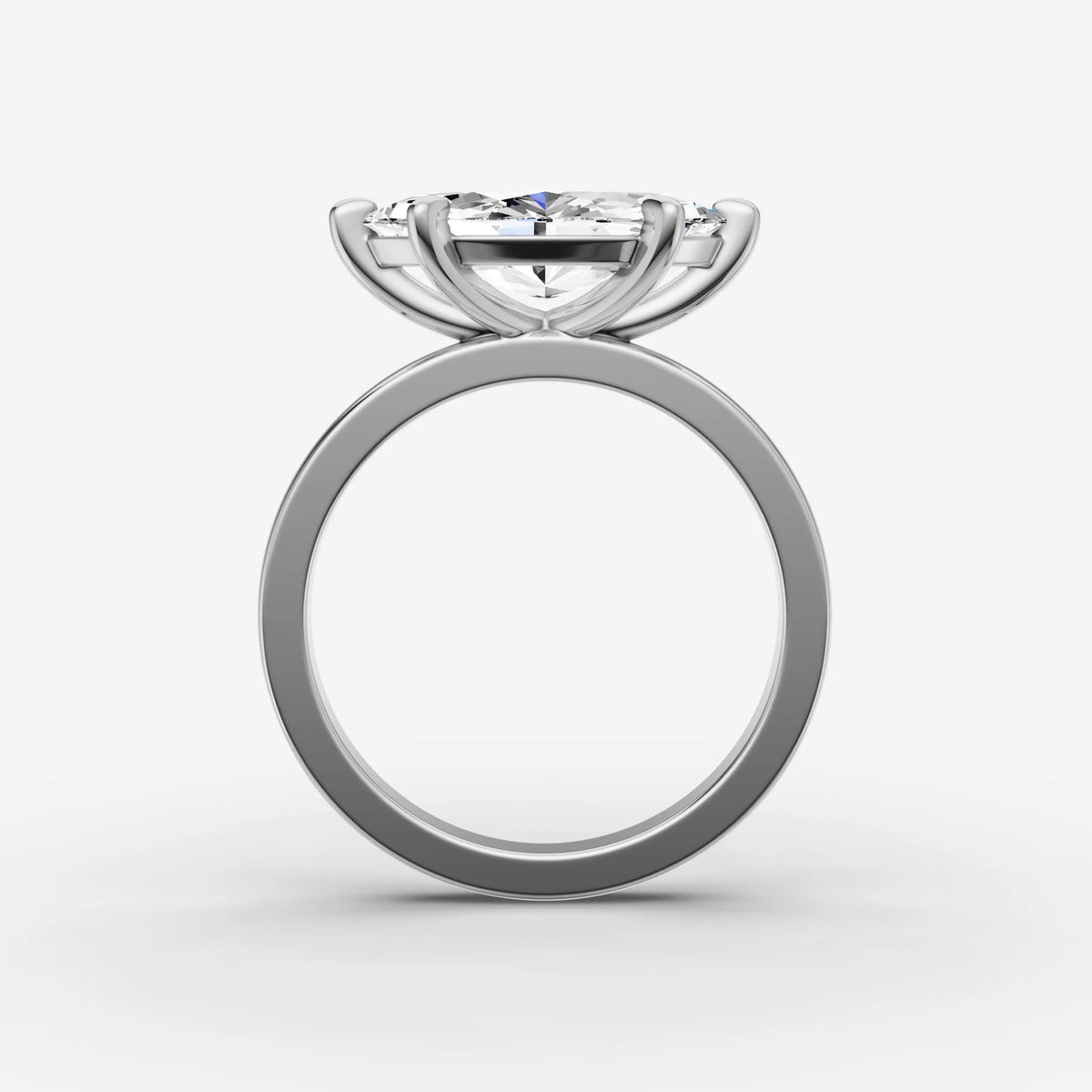 Horizon marquise diamond setting in gold, view 14