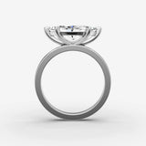 Horizon marquise diamond setting in gold, view 14