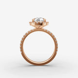 Aurore Etoile pear diamond setting in gold, view 8