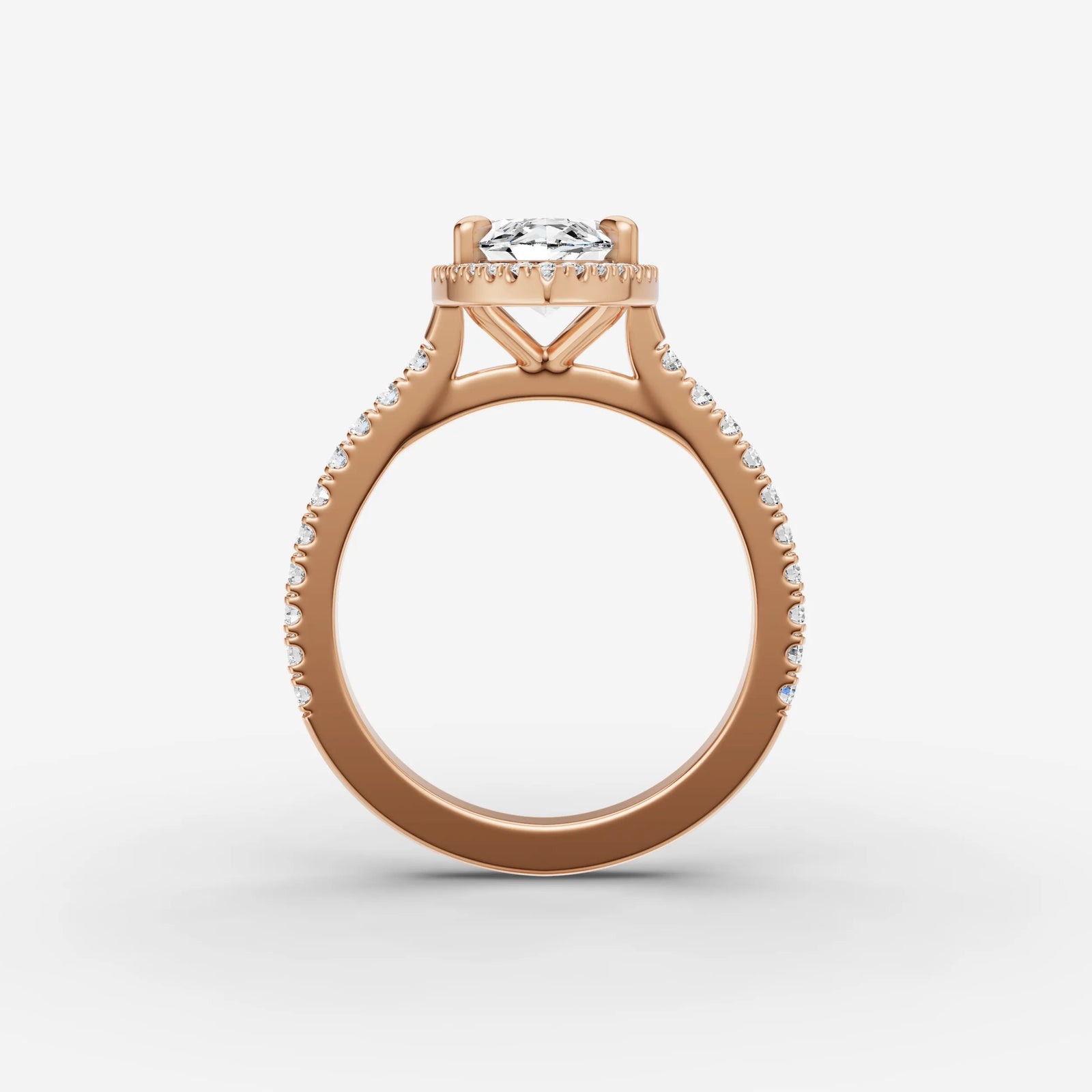 Aurore Etoile marquise diamond setting in gold, view 8