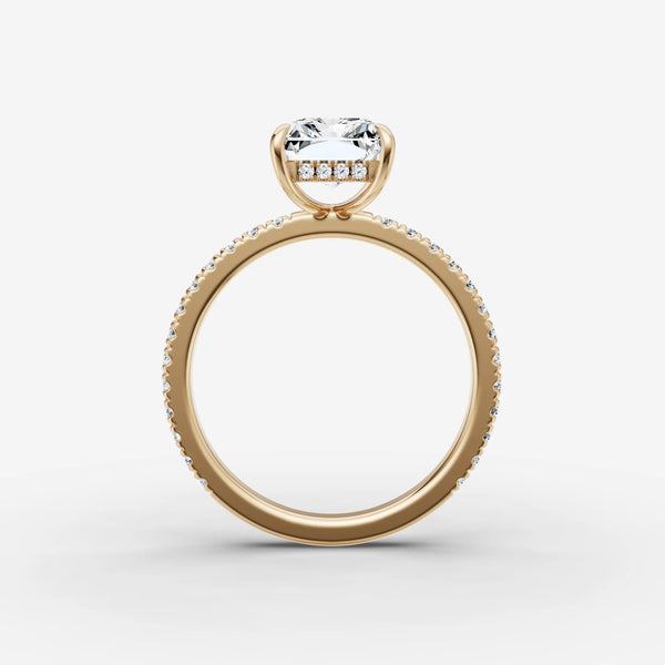 Mystere Etoile Radiant ring setting, view 2