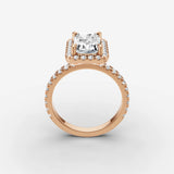 Aurore Etoile radiant diamond setting in gold, view 9