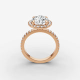 Aurore Etoile round diamond setting in gold, view 9