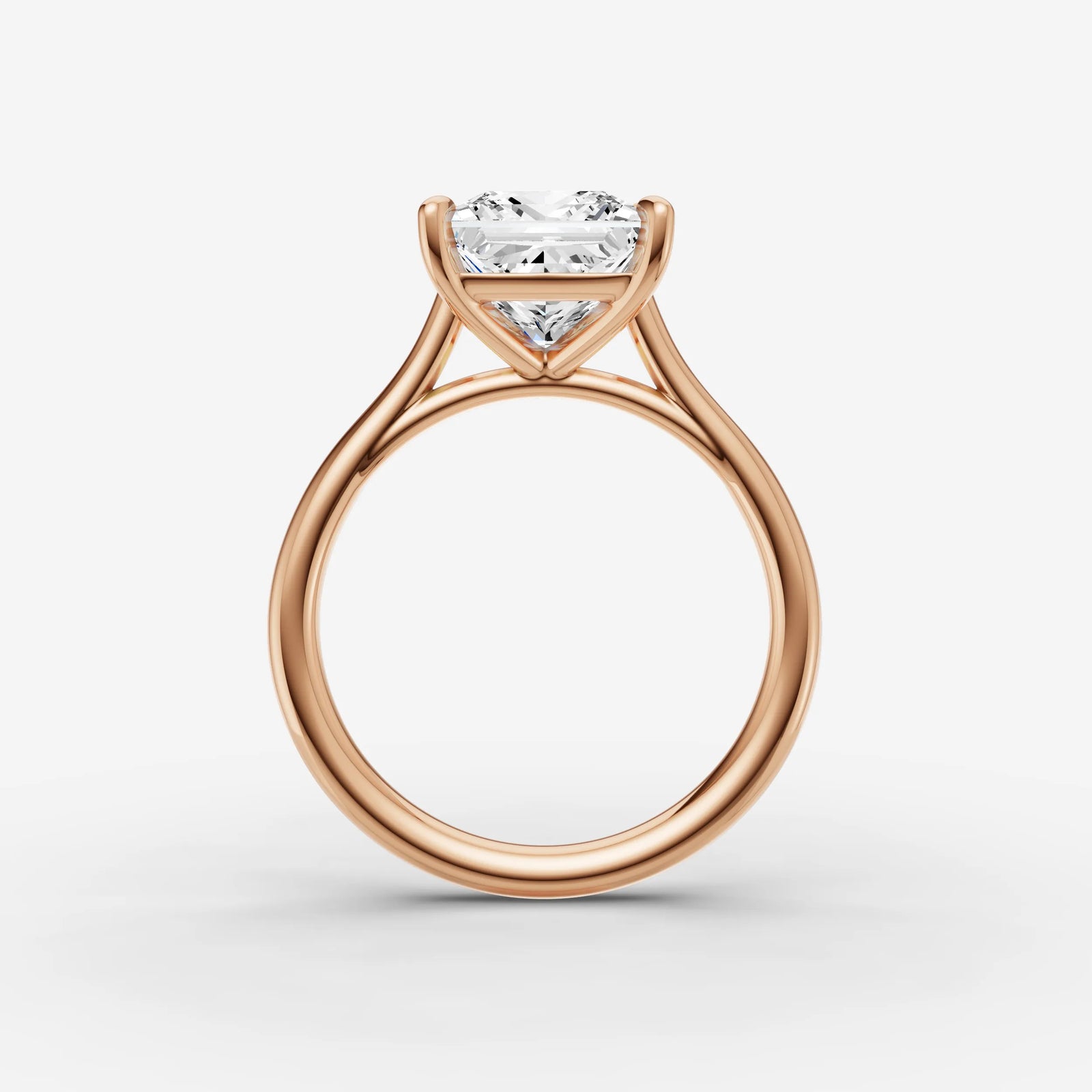 Cathedrale princess diamond setting in gold, view 8