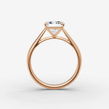 Cathedrale emerald diamond setting in gold, view 8