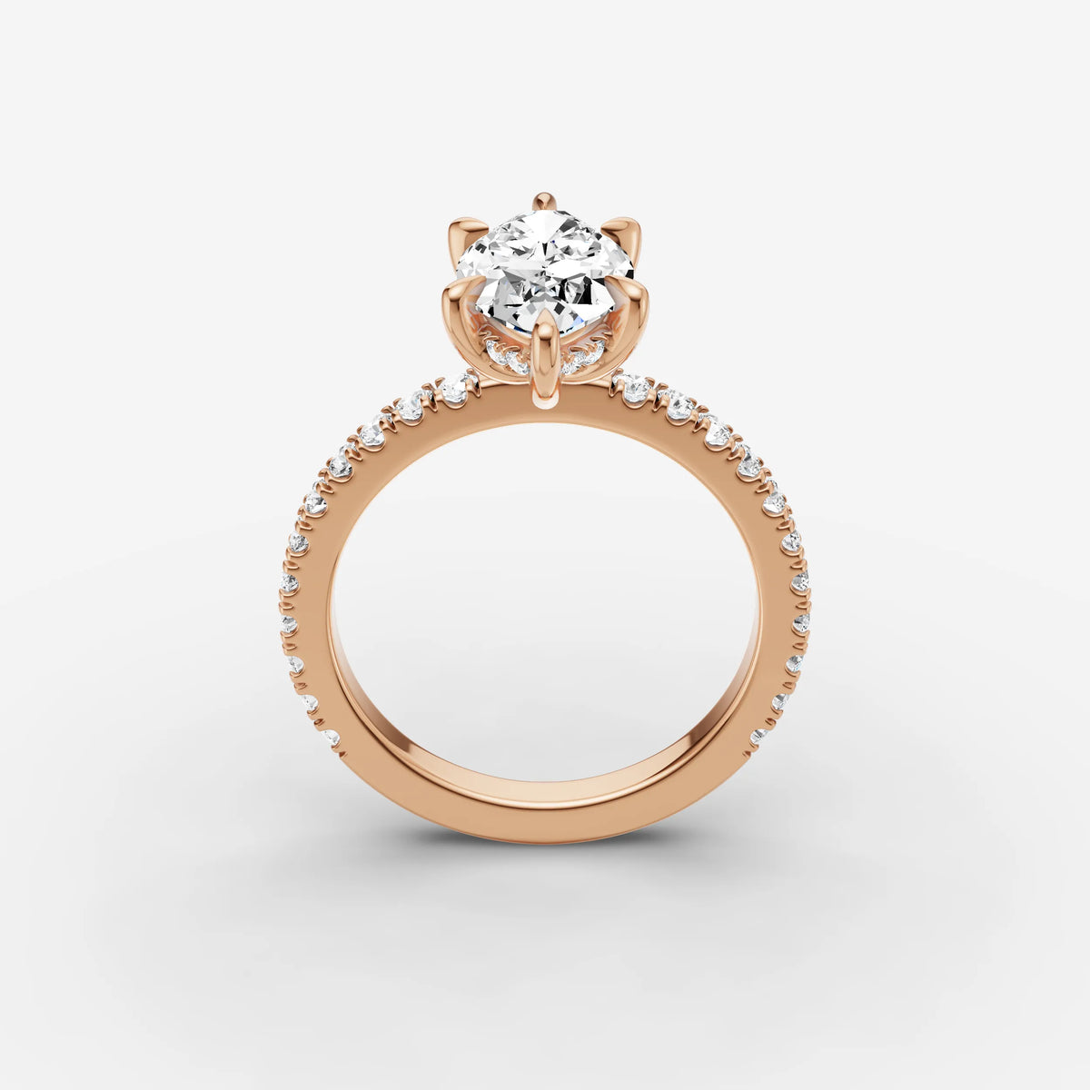 Mystere Etoile marquise diamond setting in gold, view 9