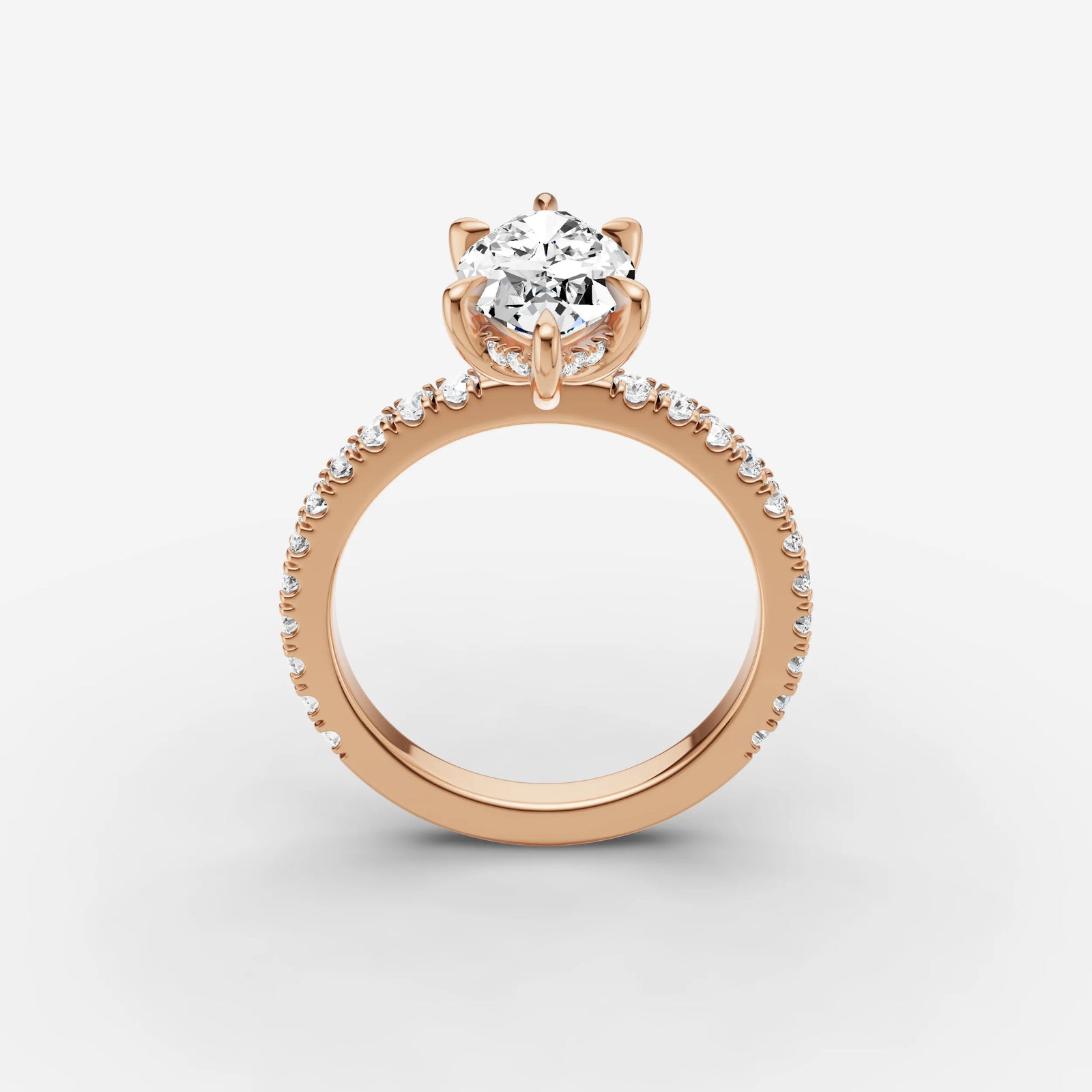 Mystere Etoile marquise diamond setting in gold, view 9