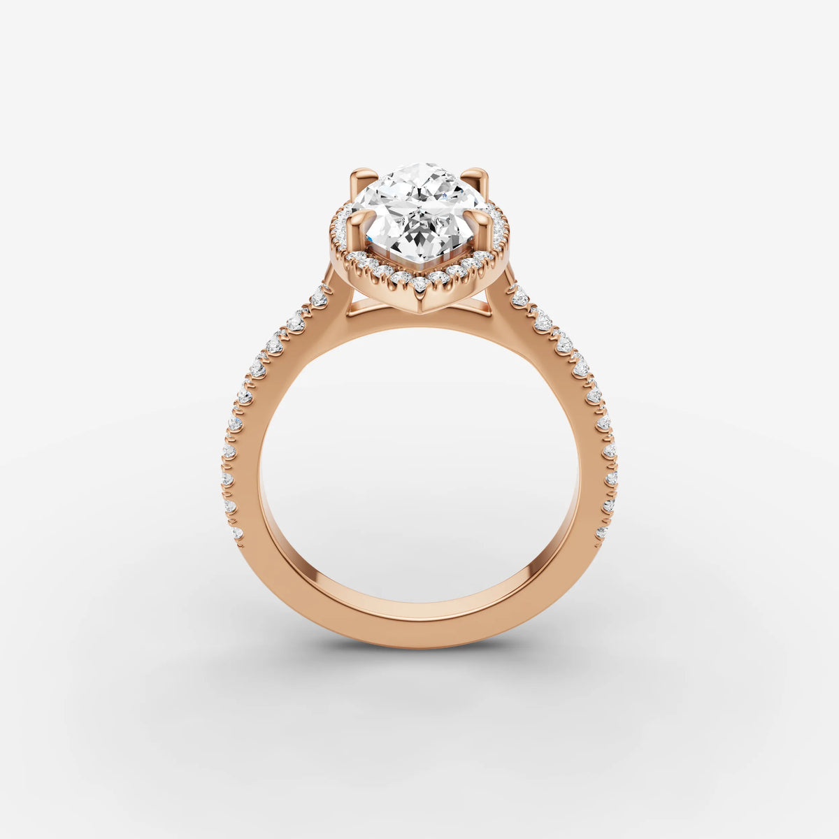 Aurore Etoile marquise diamond setting in gold, view 9