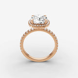 Aurore Etoile cushion diamond setting in gold, view 9