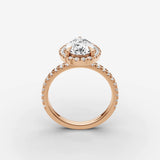 Aurore Etoile pear diamond setting in gold, view 9