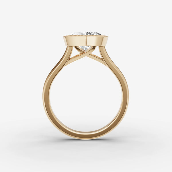 Sertir Heart ring setting, view 2
