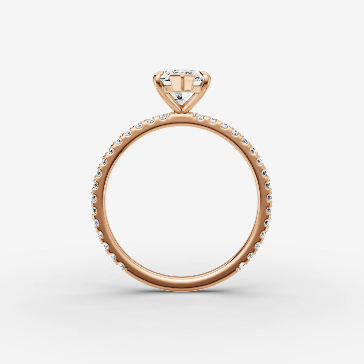 Etoile marquise diamond setting in gold, view 8