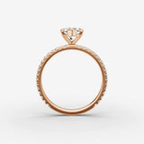 Etoile marquise diamond setting in gold, view 8