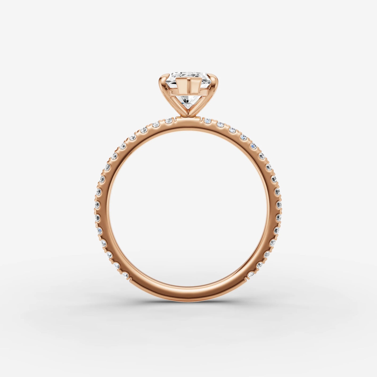 Etoile marquise diamond setting in gold, view 8
